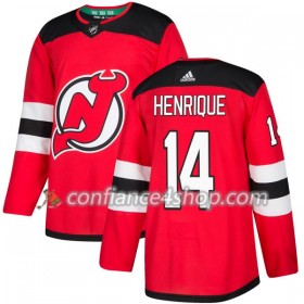 Adidas Maillot de Hockey New Jersey Devils Adam Henrique 14 2017-2018 Rouge Authentic - Homme
